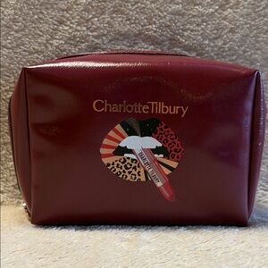 CHARLOTTE TILBURY Limited Edition Charlotte Tilbury Burgundy Cosmetic Bag